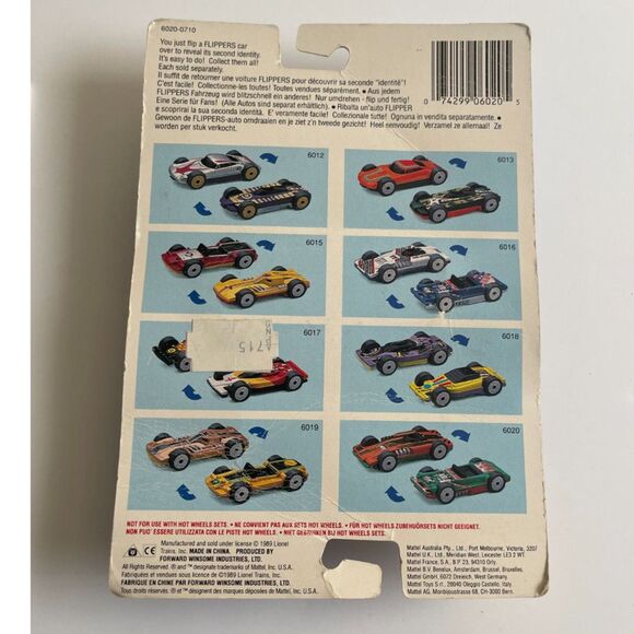 HOT WHEELS - FLIPPERS - Orange/Green 6020 - Rare Model Vintage Diecast Cars 1989 - Picture 2 of 7